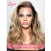 HD Lace Sexy Body Wave Ombre Blonde Color 10A High Quality 13x6 Lace Front Wig With Fake Scalp Lwigs300