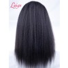 Natural Color Wig For Sale Kinky Straight 100% Human Hair High Yaki Glueless Install Undetectable HD Full Lace Wig Lwigs80