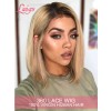 Hot Selling Ombre Color Bob Wig Pre-plucked Natural Hairline Indian Remy Hair 13x4 Dream Swiss Lace Front Wigs Lwigs181
