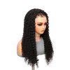 Lwigs Most-Fit 3 In 1 Half Wig Spanish Curl Quick Install Flip Over Curly Human Hair Wigs With Draw-string UD08