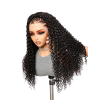 Lwigs Most-Fit 3 In 1 Half Wig Spanish Curl Quick Install Flip Over Curly Human Hair Wigs With Draw-string UD08