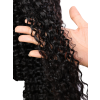 Lwigs Most-Fit 3 In 1 Half Wig Spanish Curl Quick Install Flip Over Curly Human Hair Wigs With Draw-string UD08