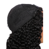 Lwigs Most-Fit 3 In 1 Half Wig Spanish Curl Quick Install Flip Over Curly Human Hair Wigs With Draw-string UD08