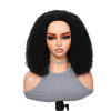 Lwigs Most-Fit Afro Kinky Curly Put On & Go Invisible Drawstring Seamless Flip Over 3 In 1 Half Wig UD09