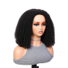 Lwigs Most-Fit Afro Kinky Curly Put On & Go Invisible Drawstring Seamless Flip Over 3 In 1 Half Wig UD09