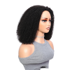 Lwigs Most-Fit Afro Kinky Curly Put On & Go Invisible Drawstring Seamless Flip Over 3 In 1 Half Wig UD09