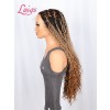 2025 Trends Pre-Braided Style Ombre Color Pre-Knotless PartingMax Glueless HD Full Lace 26 Inches Long Braided Wig Lwigs721