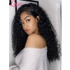 Kinky Curly 13x6 Lace Front Human Hair Wigs Pre Plucked Brazilian Remy Hair Bleached Knots Lace Front Wigs Lwigs49