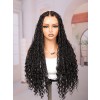 Lwigs Most-Fit Cap 180% Density Invisible Drawstring Real Skinlike HD Full Lace Knotless Long Braided Wig UD03