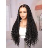 Lwigs Most-Fit Cap 180% Density Invisible Drawstring Real Skinlike HD Full Lace Knotless Long Braided Wig UD03