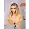 Lwigs Most-Fit Cap Bleached Single Knots Ombre Blonde Highlight Loose Wave Glueless 11x6 Frontal Lace Wigs UD22