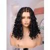 Lwigs Most-Fit Cap Knotless Natural Black Color Braided Middle Length Bob Real Skinlike HD Full Lace Wigs UD13