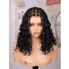 Lwigs Most-Fit Cap Invisible Drawstring Knotless Boho Curls Braided Middle Length Bob HD Full Lace Wigs UD13