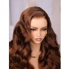 Lwigs Most-Fit Cap Chocolate Brown #4A Body Wave Versatile Styling C-Part 11x6 Lace Frontal Wigs UD14