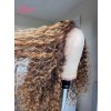 Loose Deep Curly Pre Colored Frontal Wig Undetectable HD Lace Human Hair 13x6 Lace Wig With Plucked Sight Knots Lwigs384