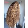 Loose Deep Curly Pre Colored Frontal Wig Undetectable HD Lace Human Hair 13x6 Lace Wig With Plucked Sight Knots Lwigs384