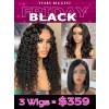 Lwigs 2023 Black Friday Special Offer Pay 1 Get 3 Wavy & Bob & Curly Hot Sale Hairstyles Lace Closure Wigs Combo Sale BZH02