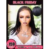 Lwigs 2025 Black Friday Special Pre-Braided 12 Inches Easy Install Yaki Straght 220% Density Skin Melted HD Lace 13x6 Frontal Braided Wigs UD31