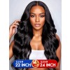 Lwigs Add Length Not Add Price Sale Bleached Knots 22 inch & 24 Inch Body Wave 7x6 Glueless 007 Lace Wigs AD03