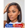 Lwigs Add Length Not Add Price Sale Pre-Plucked Hairline 10 inch & 12 Inch Short Bob Haircut C-Part Lace Wigs AD06
