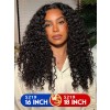 Lwigs Add Length Not Add Price Sale Undetectable HD Lace 16 inch & 18 Inch Human Hair Curly 360 Lace Wigs AD08