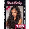 Lwigs Black Friday 2023 Special Offer Pre-plucked Hairline Natural Black Color 22 Inches 150% Density Curly 360 Lace Wigs BS15