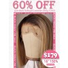 Lwigs Bob Haircut With Ash Ombre Hair Color Pre Plucked 13x4 Transparent Lace Wigs For Black Women Bleached Knots Lace Front Wig SD15