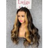 Lwigs Custom Wig Film HD Lace 13x6 Frontal Wig China Virgin Human Hair Body Wave Ombre Highlight Single Knots Pre Plucked Custom08