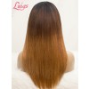 Lwigs Custom Wig Units Layer Cut Brown to Blonde Ombre Color Full Lace Wig Human Hair HD Lace Custom03