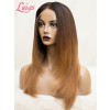 Lwigs Custom Wig Units Layer Cut Brown to Blonde Ombre Color Full Lace Wig Human Hair HD Lace Custom03