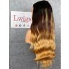 Lwigs Customized China Virgin Human Hair 22 Inches 180% Density 13x6 HD Lace Front Wig Body Wave Ombre Highlight Color Glueless Wig Custom11