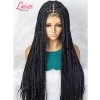 Lwigs Full Lace Knotless Real Box Braided Wig Fully Handmade Braids Wig for Women BD01