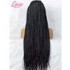 Lwigs Full Lace Knotless Real Box Braided Wig Fully Handmade Braids Wig for Women BD01