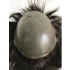 Lwigs Full Skin 0.08mm Thickness Male Hair Prosthesis Knots 6 Inches Toupee Men 8x10 Durable Indian Human Hair Wig for Men TP02