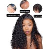 100% Virgin HD Lace Wig Bleached Knots Afro Kinky Curly Bob Wig With Bangs Glueless Full Lace Wigs Brazilian Human Hair Lwigs06