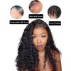 HD Lace No Part Curly Wig Pre-Plucked Hairline Brazilian Human Vigin Hair Deep Curly 5x5 Lace Closure Wigs for Black Women Lwigs257