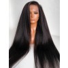 Brazilian Virgin Human Hair Light Yaki 360 Lace Wigs With Ponytail For Black Women Lwigs55