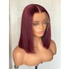 Lwigs Lace Wig With Baby Hair Closure Wig 4x4 Pre Plucked Undetectable Lace Closure #99J Colored Wigs Human Hair Combo Sale CS06