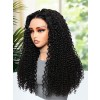 Lwigs Most-Fit 3 In 1 Half Wig Spanish Curl Quick Install Flip Over Curly Human Hair Wigs With Draw-string UD08