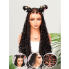 Lwigs Most-Fit Cap 180% Density Invisible Drawstring Real Skinlike HD Full Lace Knotless Long Braided Wig UD03