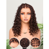 Lwigs Most-Fit Cap Light Weight Flexi-Fit Invisi Drawstring Full HD Lace Knotless Boho Curls Braided Wigs Super Natural Scalp UD10