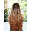 Lwigs Most-Fit Cap Pre-Braided Endless Style Ombre Color Knotless 180% Density Real HD Full Lace Wig UD02