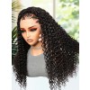 Lwigs Most-Fit 3 In 1 Half Wig Spanish Curl Quick Install Flip Over Curly Human Hair Wigs With Draw-string UD08