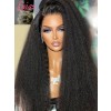 Lwigs Beginner Friendly 10s Install Human Hair Wear And Go Wig Kinky Straight 7x6 Glueless Wigs With Breathable Cap PR09