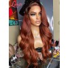Lwigs New Arrivals 13x6 Undetectable HD Lace Front Wigs Pre-plucked Hairline Red Brown Color Body Wave Middle Part Lace Wig NEW64