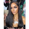 Lwigs New Arrivals 2025 Hot Style Silk Straight With Layered Pre Plucked Natural Hairline Side Part 360 HD Lace Wig NEW27