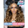 Lwigs New Arrivals Beginner Friendly 180% Density Ombre Highlight Color Human Hair Body Wave 360 HD Lace Wig NEW49