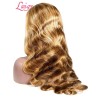 Lwigs New Arrivals Brown Color With Blonde Highlights Body Wave Dream 007 Lace 8x6 Rear And Go Glueless Lace Wig PR21