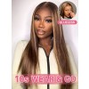 Lwigs New Arrivals Glueless Wig Silky Straight Blonde Highlight Color Pre Plucked 007 Dream Lace 8x6 Ready To Go Lace Wigs PR19