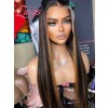 Lwigs New Arrivals HD Lace Natural Black Color With HIghlights Silky Straight Long Human Hair 13x6 Lace Front Wigs NEW66